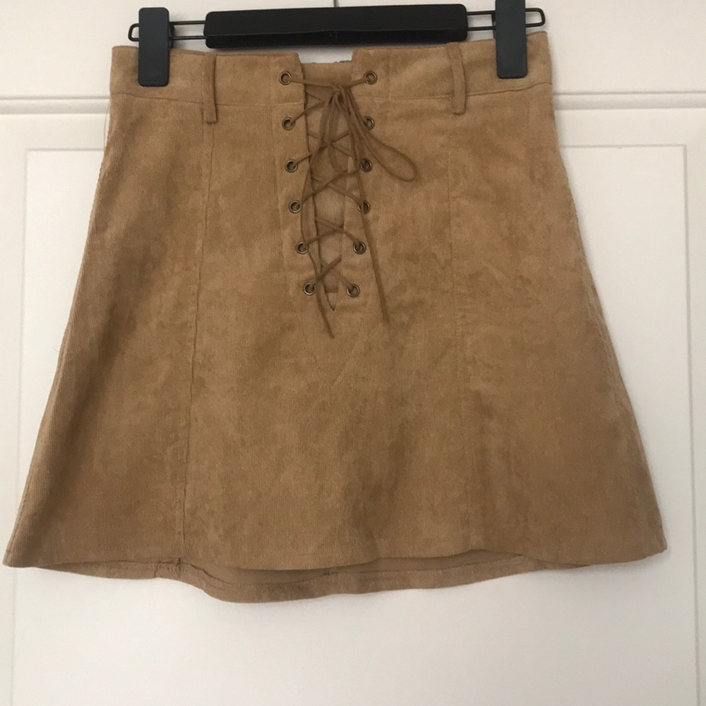 LF lace up skirt